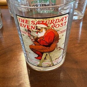Vintage Norman Rockwell “Saturday Evening Post” Glass set